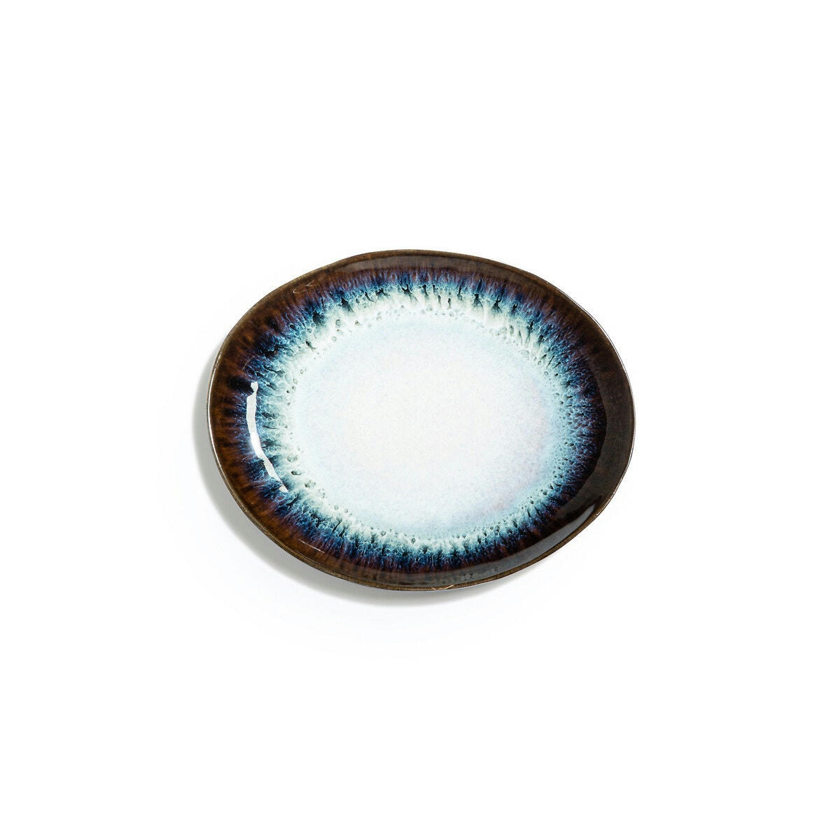 Lot de 4 assiettes plates en grès Mytili