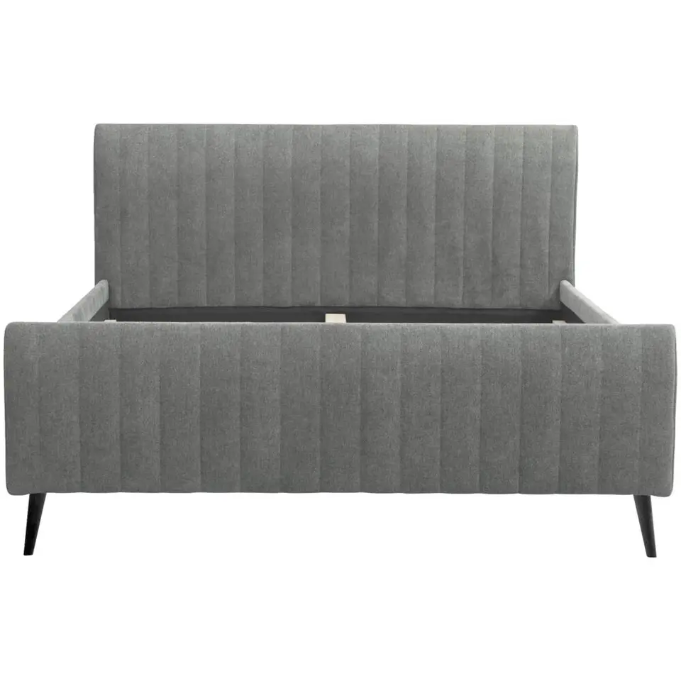 Bed Lieke - grijs/groen - 180x200 cm