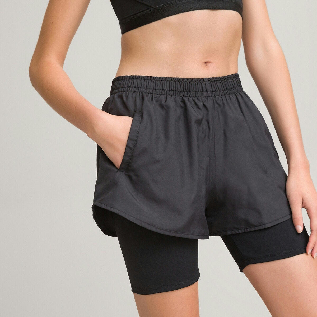 Short de sport 2 en 1