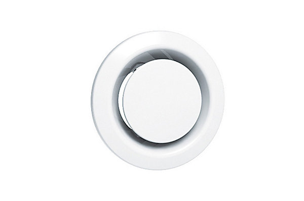 Bouche d'extraction et d'insufflation plastique rond réglable BER D100 P - UNELVENT - 853575