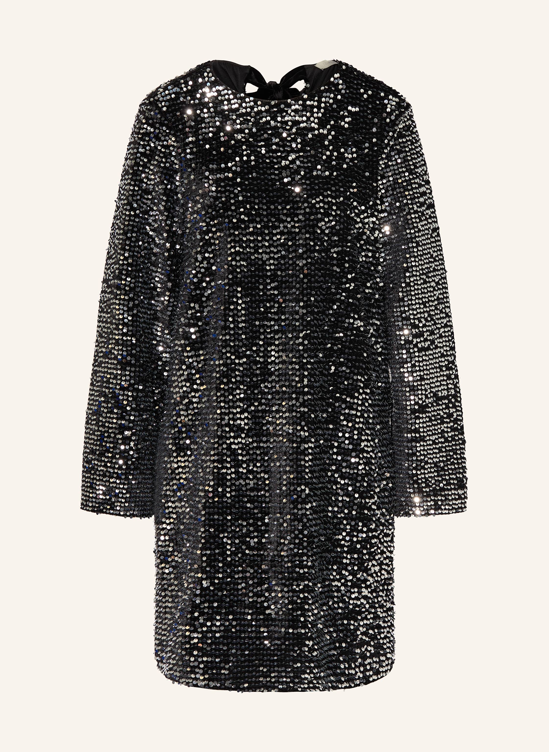 lilienfels Samtkleid mit Pailletten