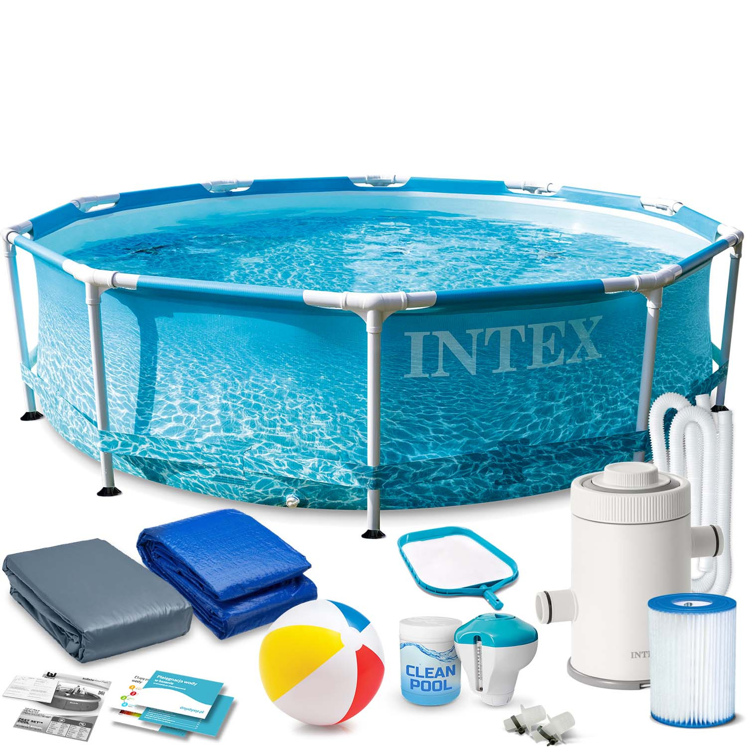 Basen stelażowyz pompą 305x76 Intex 28208-M