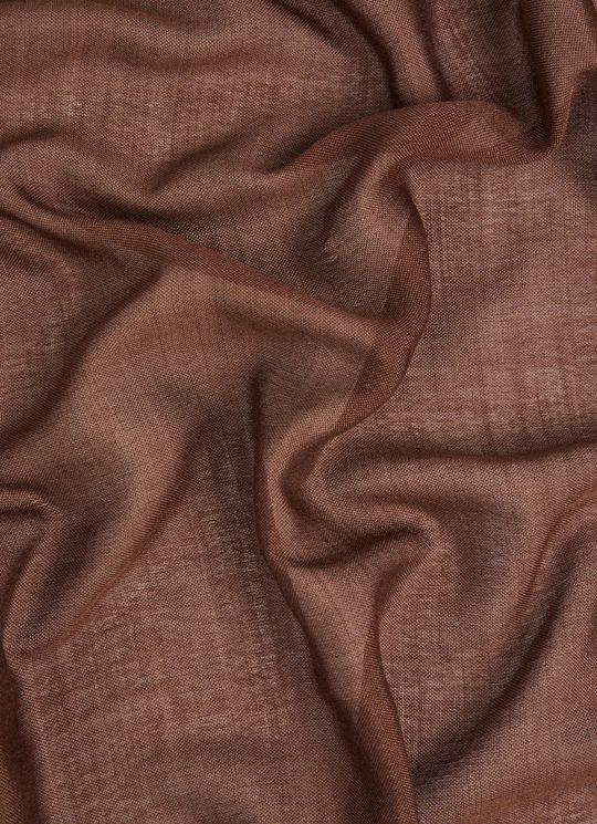 Sutton Brown Chocolate Plain Modal Shawl