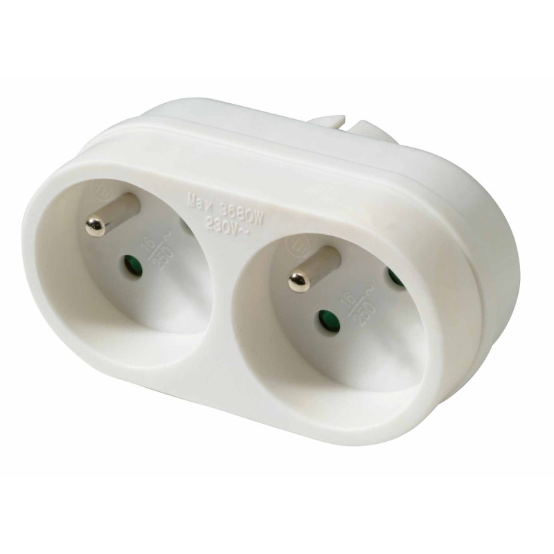 Domino 2 x 16 A blanc PROFILE
