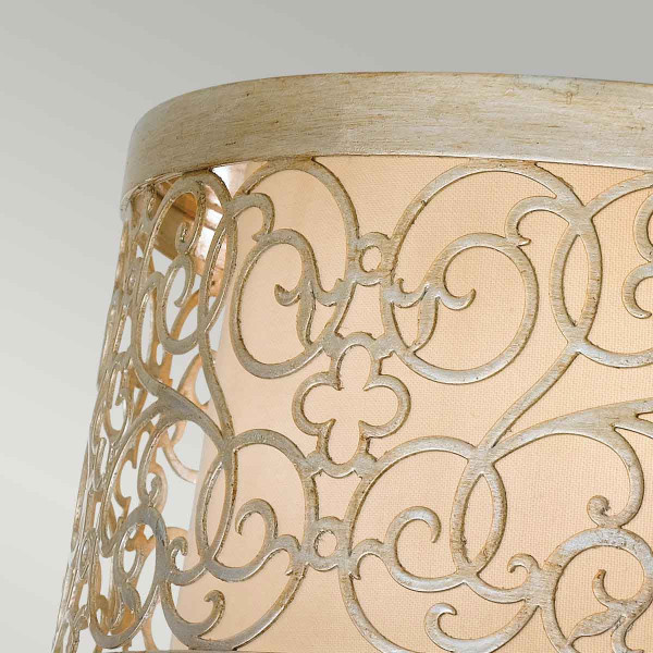 Plafonsrebrny okrągły 37,5cm Arabesque 2xE27x40W IP20 Feiss