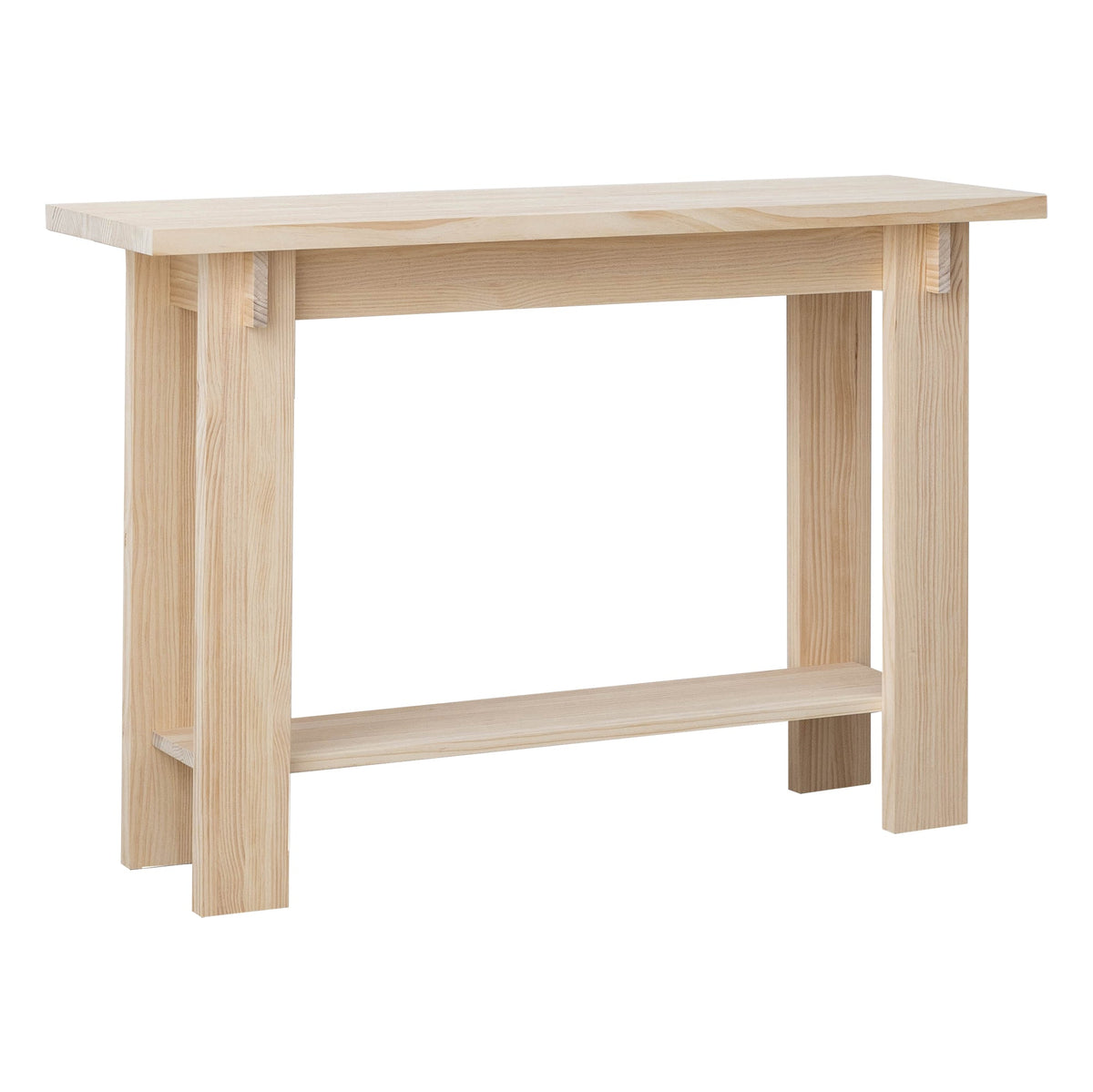 Naan Furniture Console Tagomago - Gelakt massief hout - Natuurlijk - 120 x 80 cm