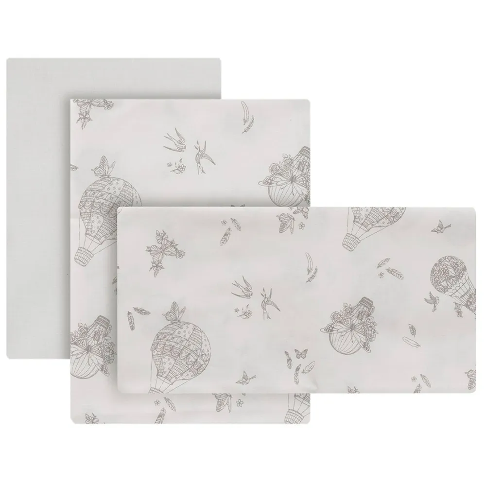 Cambrass Globe 60x120x1 cm Crib Fitted Sheet 3 units
