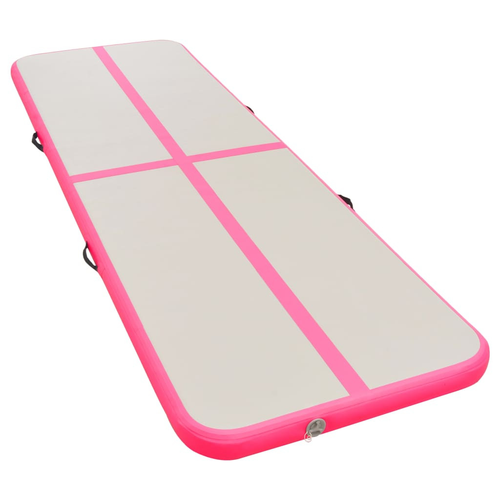 Mata gimnastyczna Różowe 800 x 100 x 10 cm PVC vidaXL