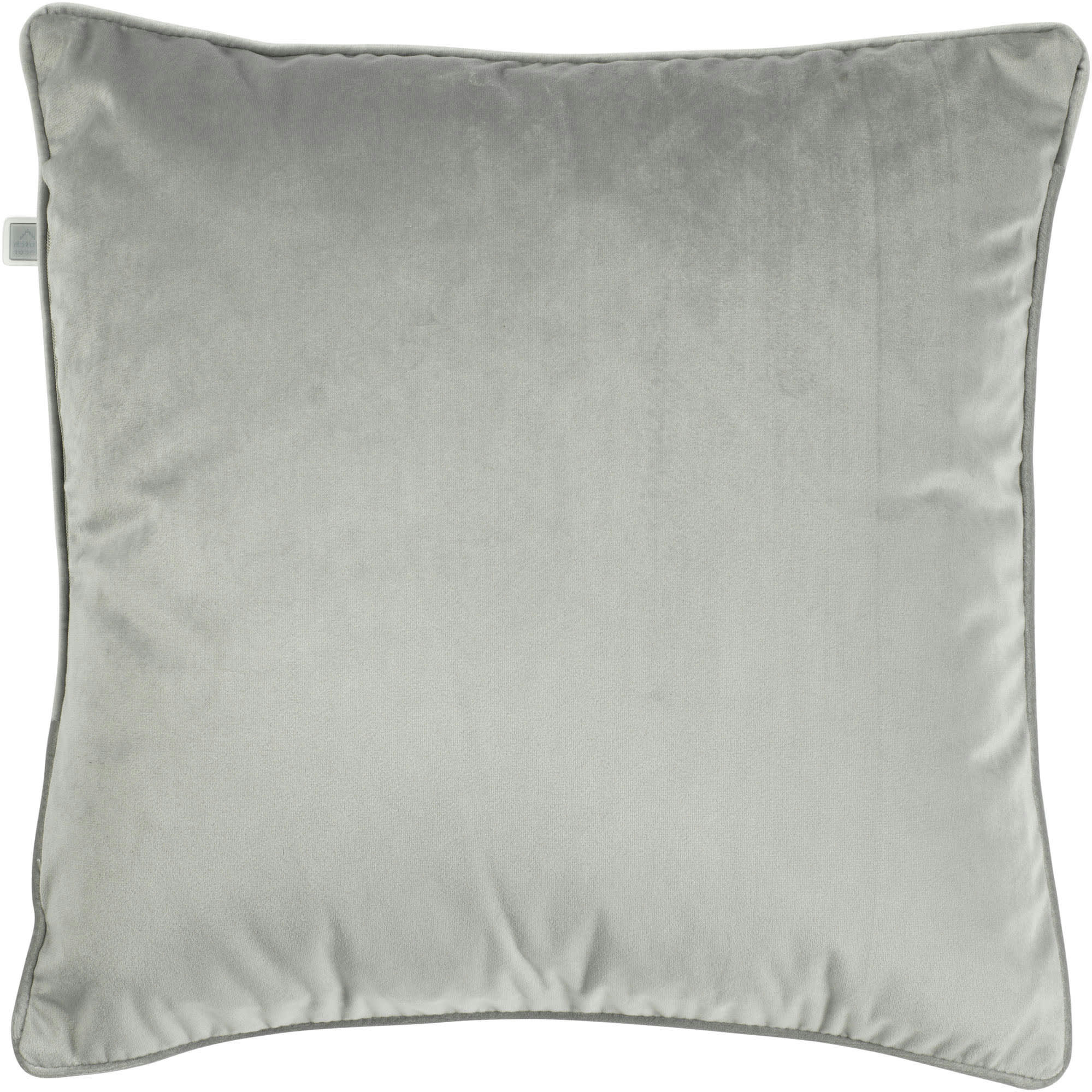 FINN - Housse de coussin gris en velours-45x45 cm uni
