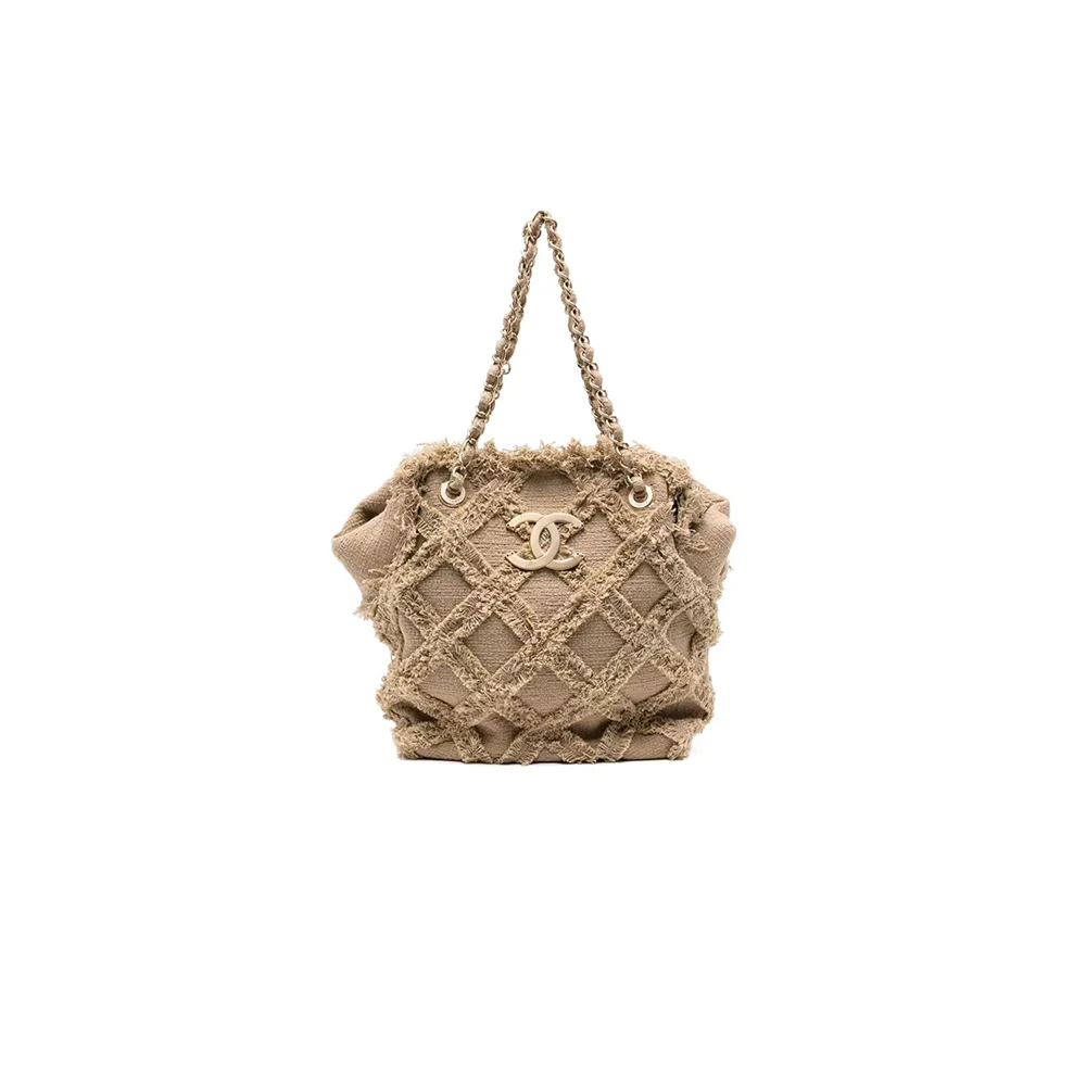 Chanel Raffia tweed tote bag（10A Mirror Version）