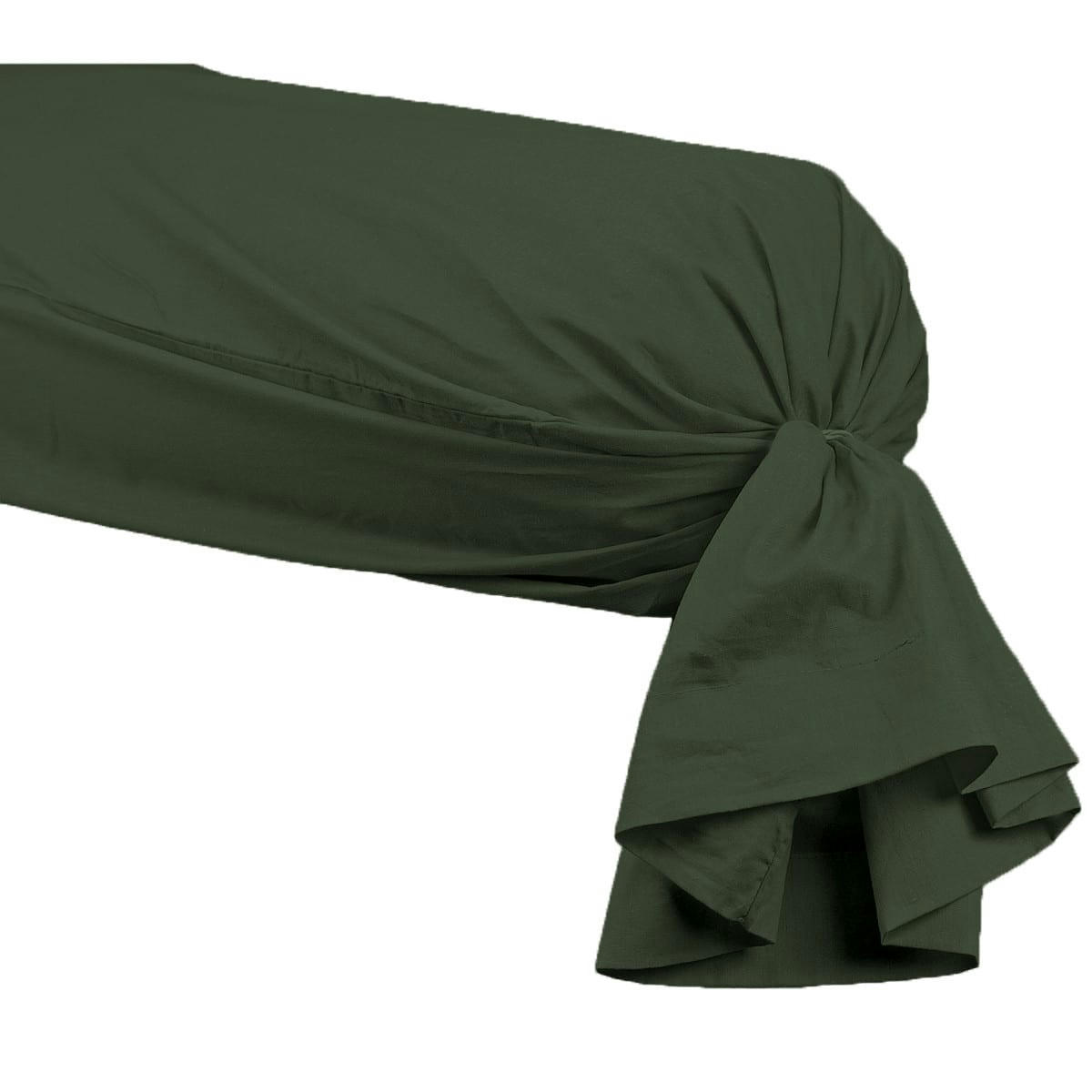 SOFT PERCALE - Taie de traversin en percale Eucalyptus 45x185 cm