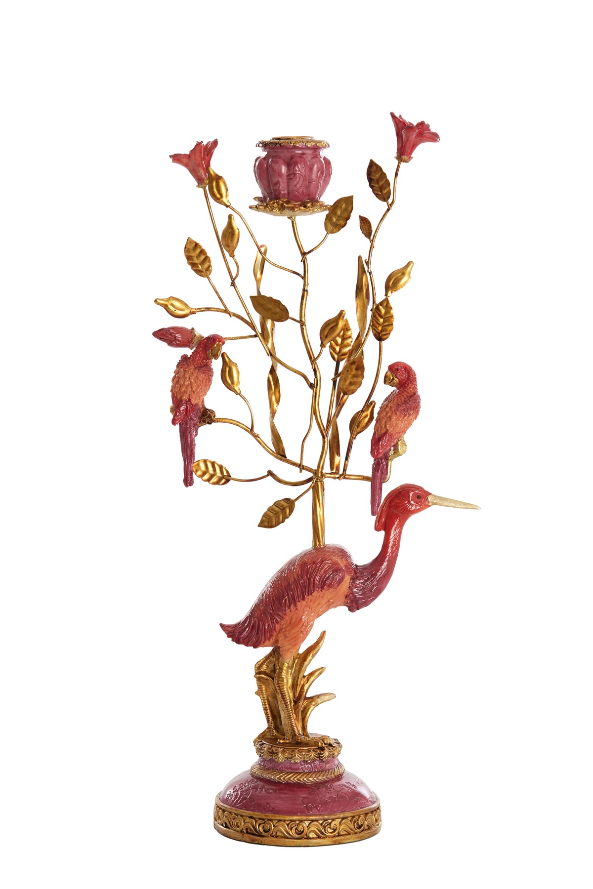 Light & Living kandelaar HERON - 22x11x44cm - rood