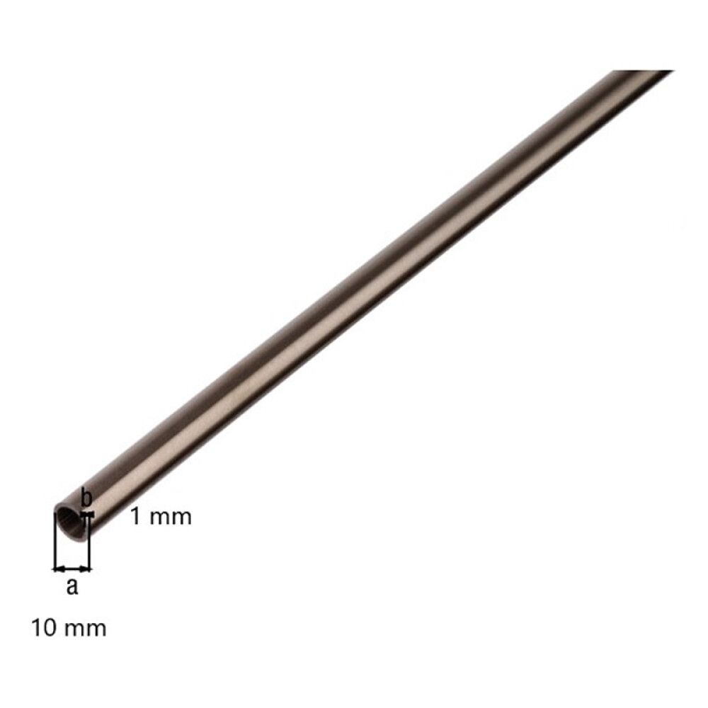 RØR GAH ALBERTS Ø10MM 2M RUSTFRITT STÅL