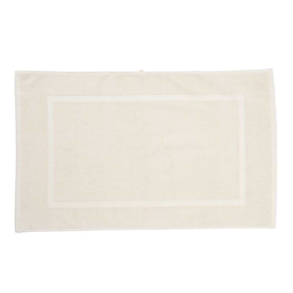 Tapis de bain coton beige 50x80cm