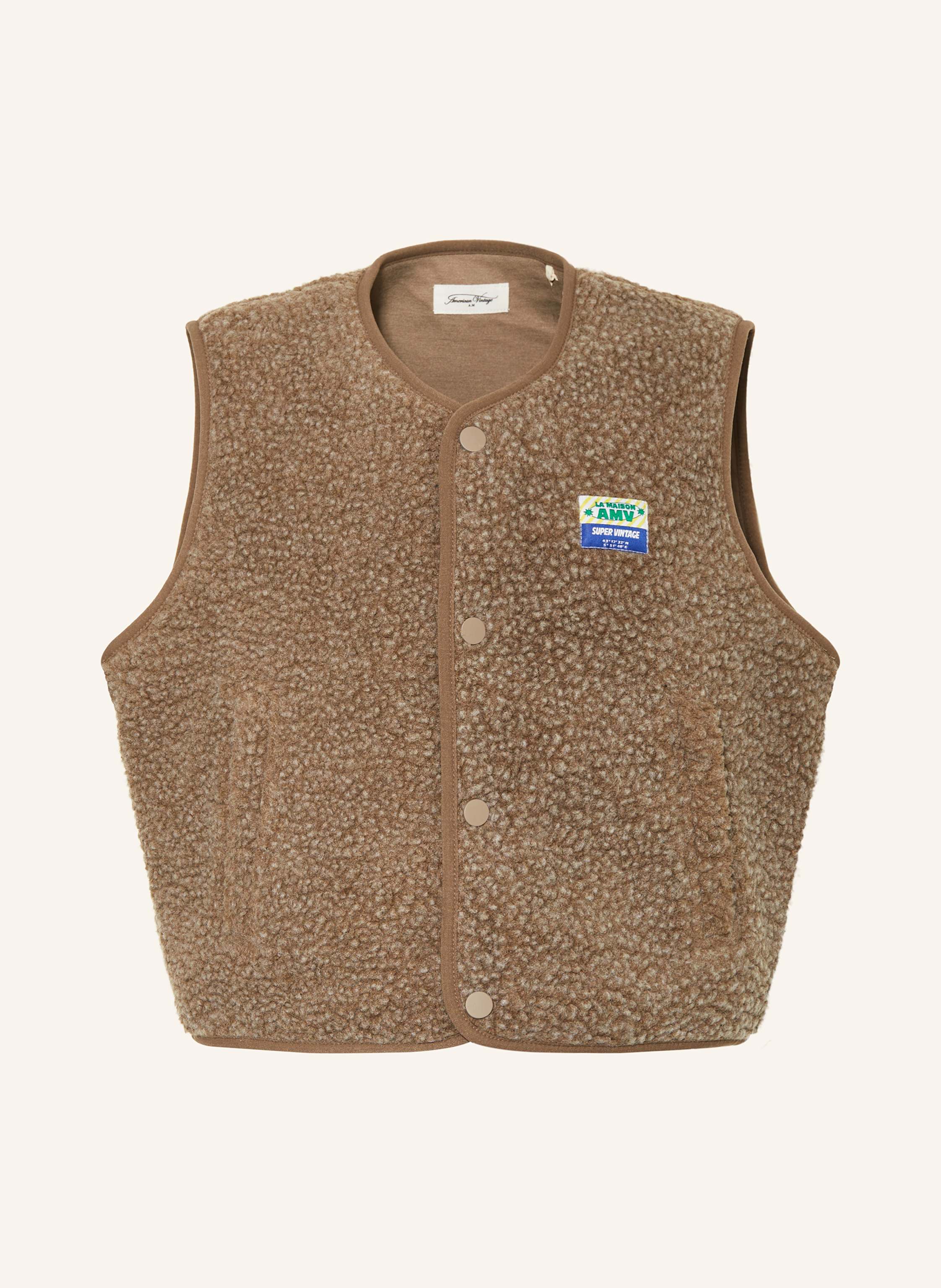 American Vintage Teddyfell-Weste HOKTOWN