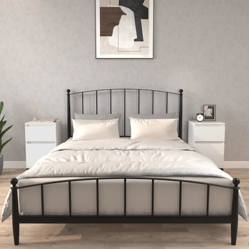 NNEVL Bedside Cabinets 2 pcs White 40x35x70 cm
