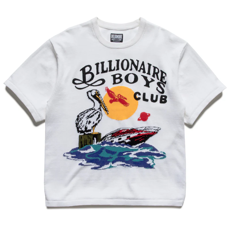 Billionaire Boys Club Pelican Knit Tee - White