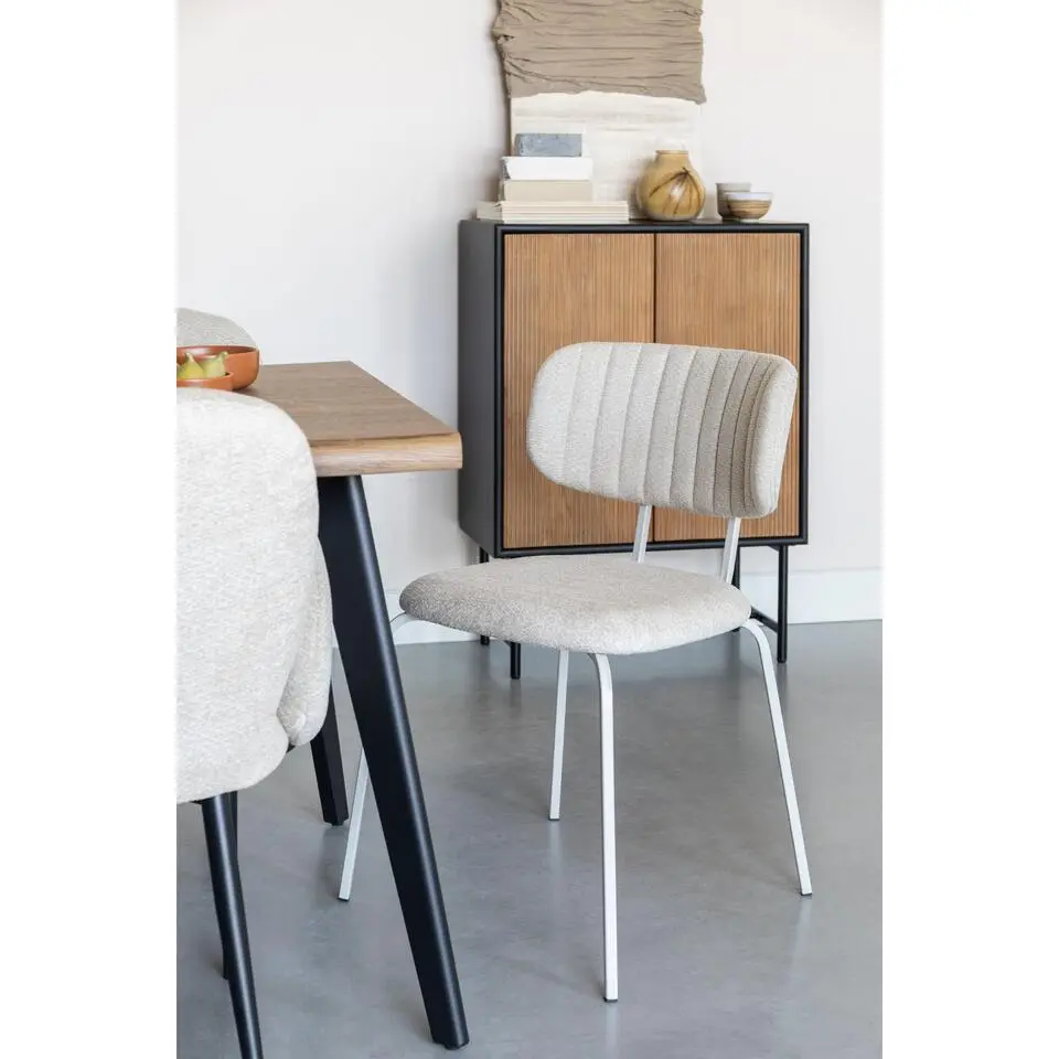 Housecraft Living Jaze Eetkamerstoelen Off-White - Set van 2