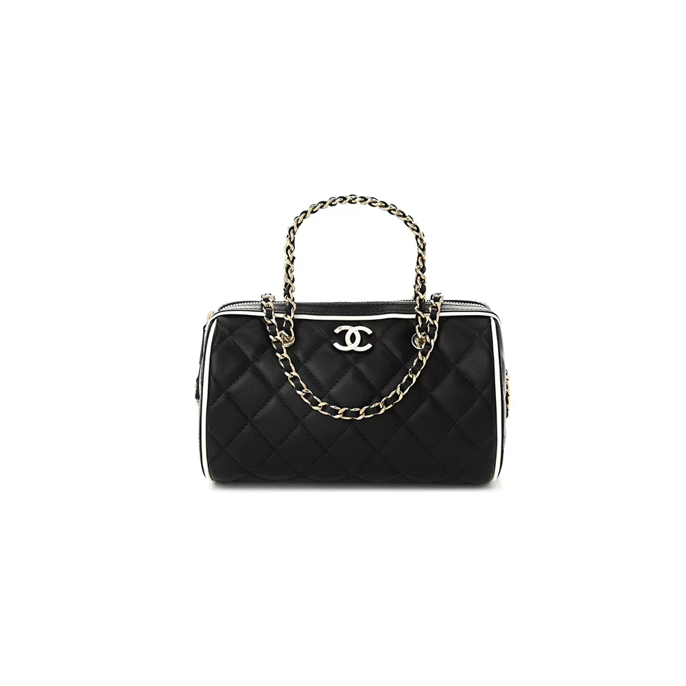 Chanel Mini Boston 2WAY Shoulder Bag in Bicolor (7A regular version)