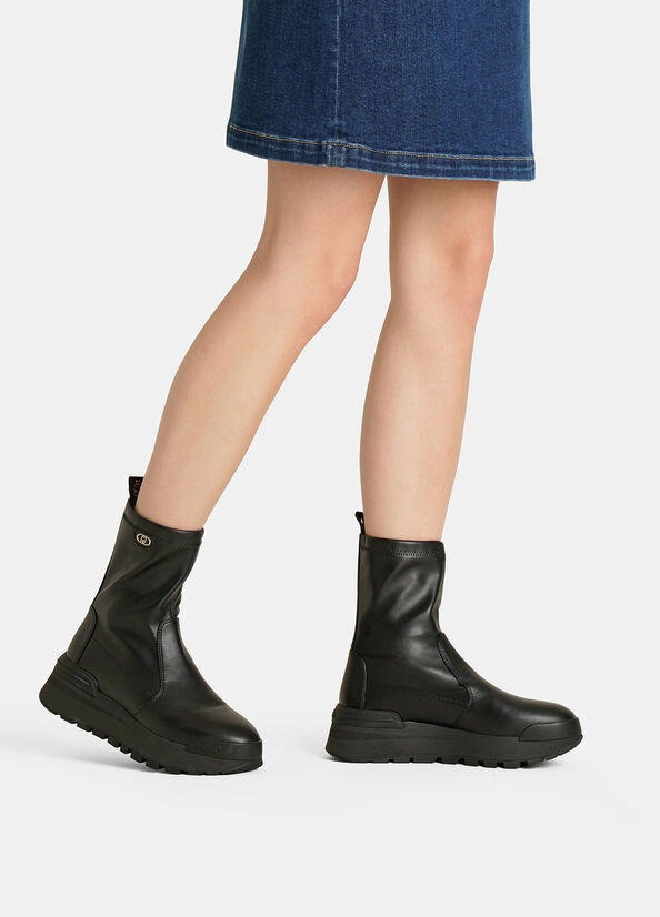 Stivaletti con tomaia stretch