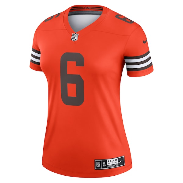 Baker Mayfield Cleveland Browns Nike Women's Inverted Legend Jersey - Orange