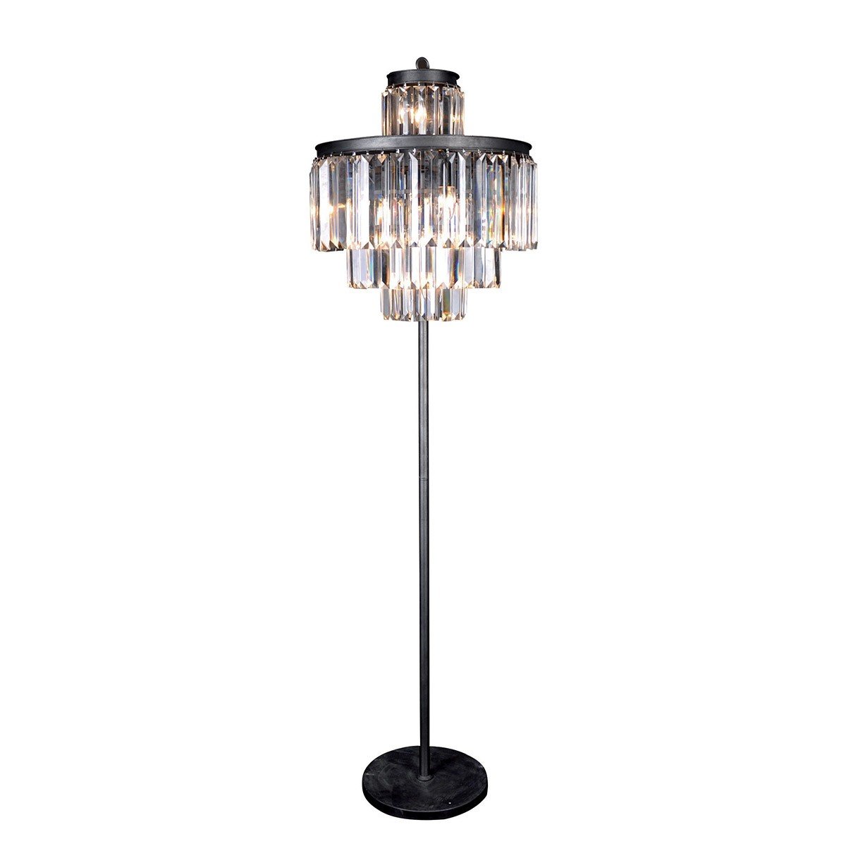 Signature - FULGURANT glazen vloerlamp - H170 cm - Grijs
