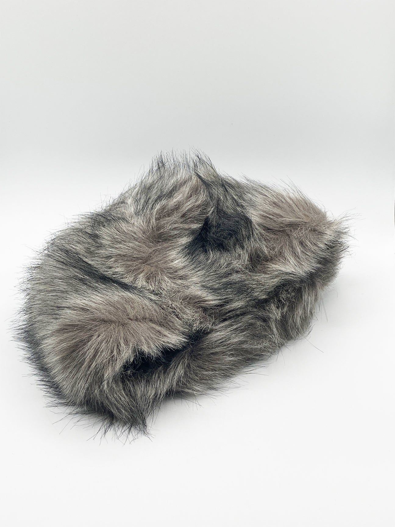 SVNX Grey Faux Fur Hat