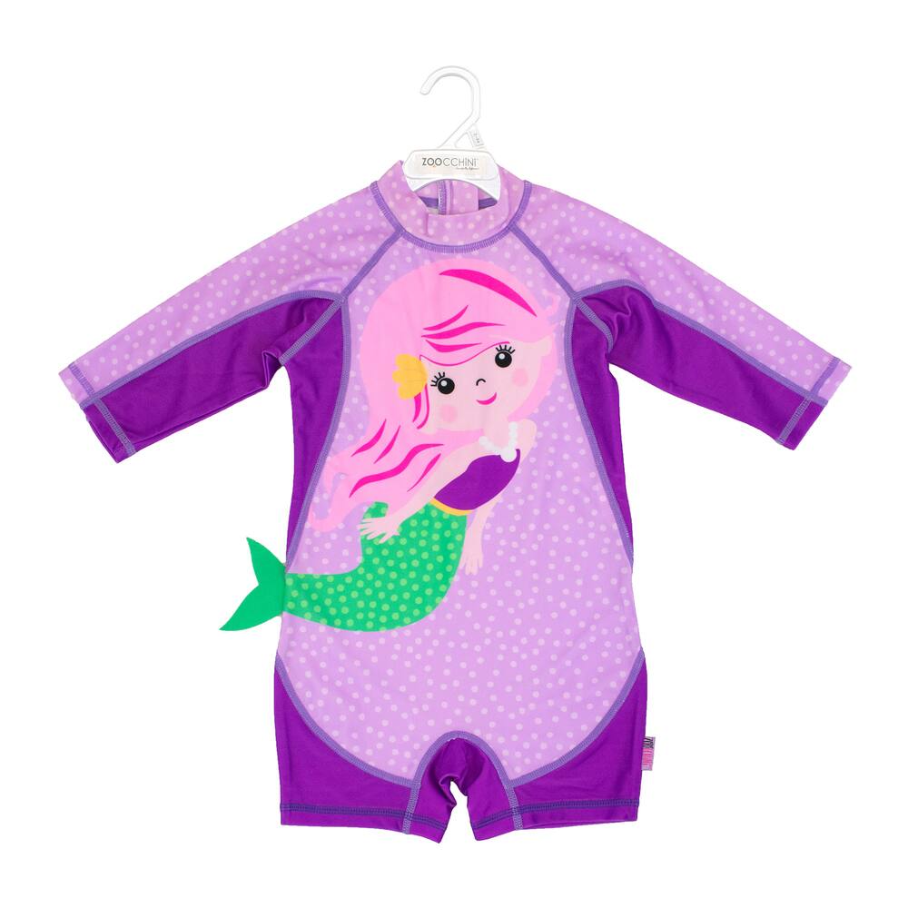 ZOOCCHINI Baby/Toddler UPF50+ One-Piece Surf Suit, Mia the Mermaid