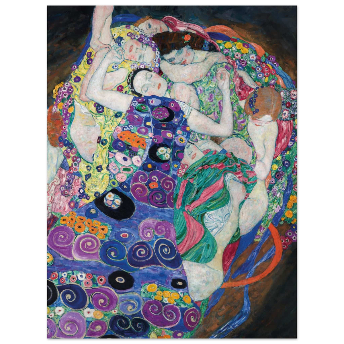 Artfulprints Poster Gustav Klimt - The maiden  - 30x40 cm - Meerkleurig