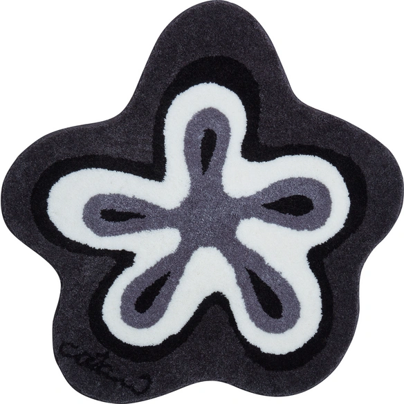 Badematte »Colani 1«, BxL: 80 x 0 cm, anthrazit, aus 100% Polyacryl