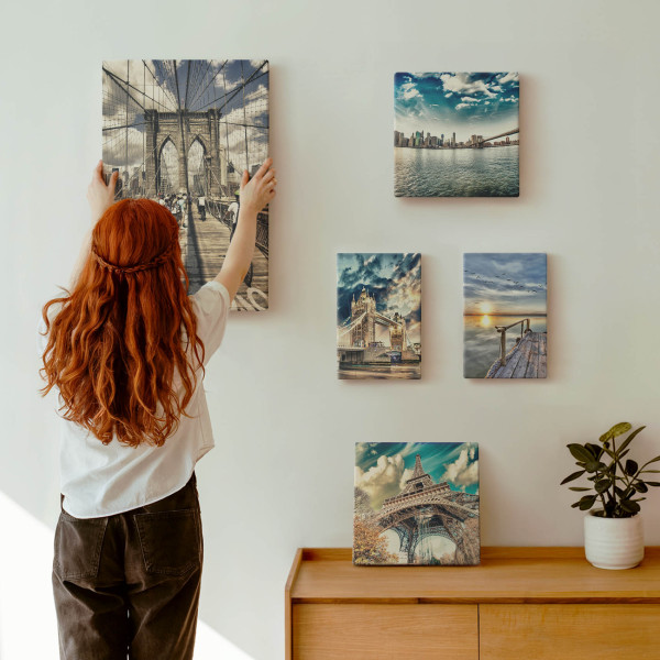 Obraz canvas 5 części Miejskie mosty|20x30, 30x30, 40x60|Wallfluent