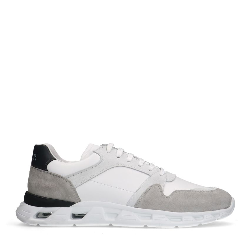 Van Lier Witte leren sneakers