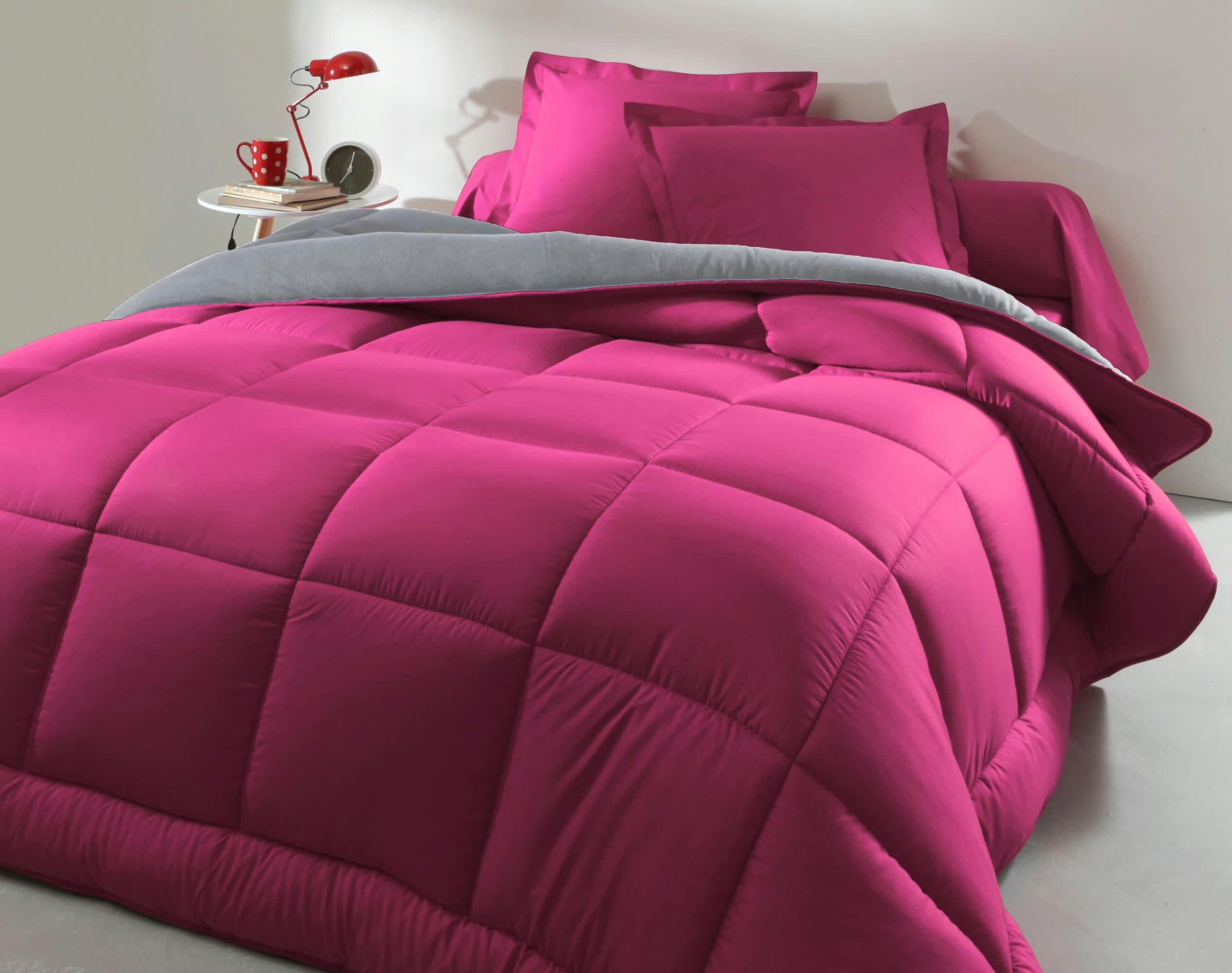HEBE - Couette 200x200 violette double face 400 g/m2
