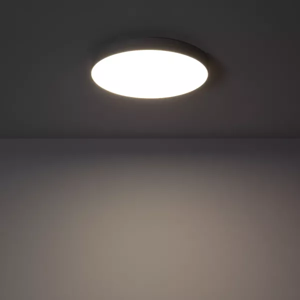 Plafon Simplicateokrągły czarny LED 1x19W 18cm 1900lm IP44 Abruzzo