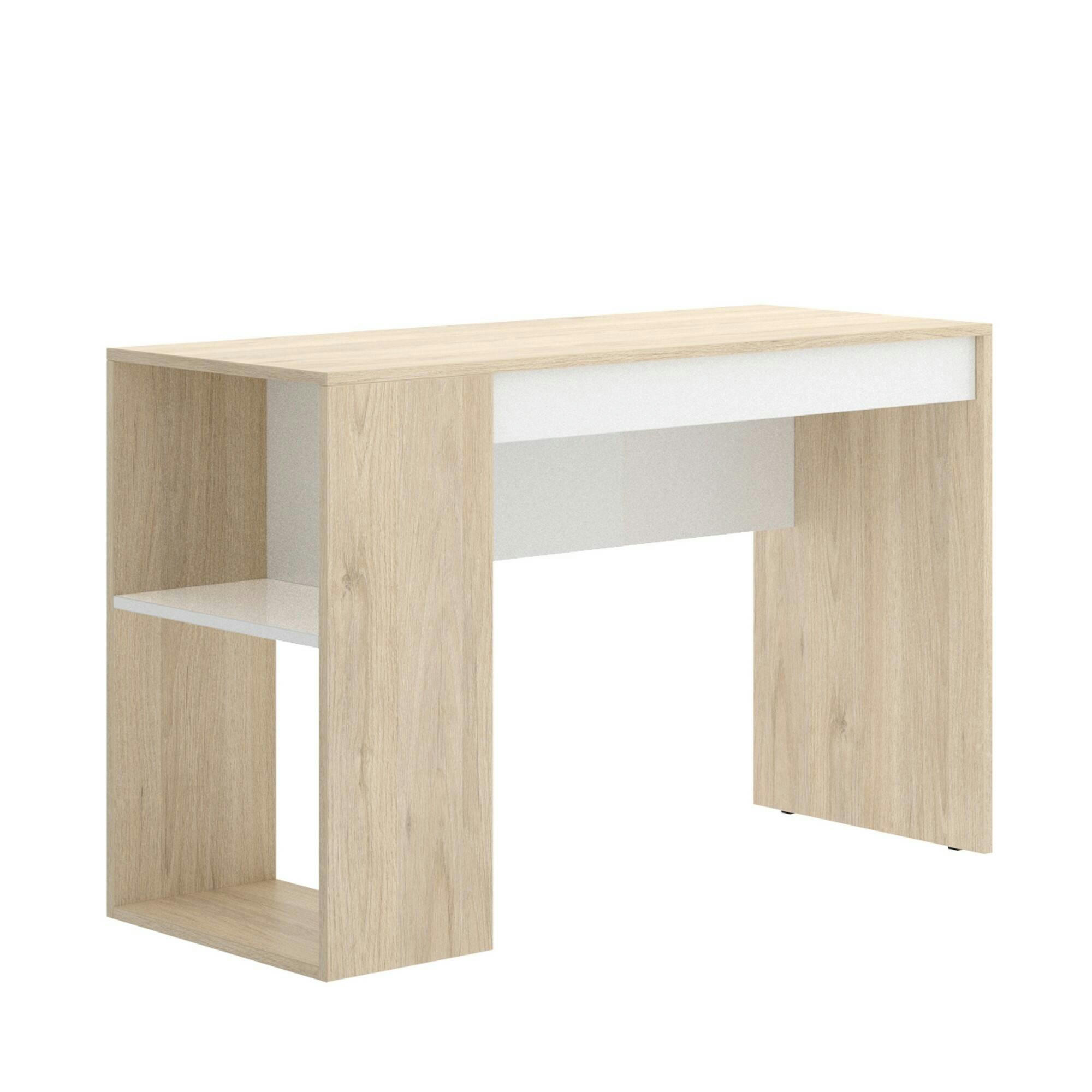 DFALC - Bureau effet bois chêne et blanc
