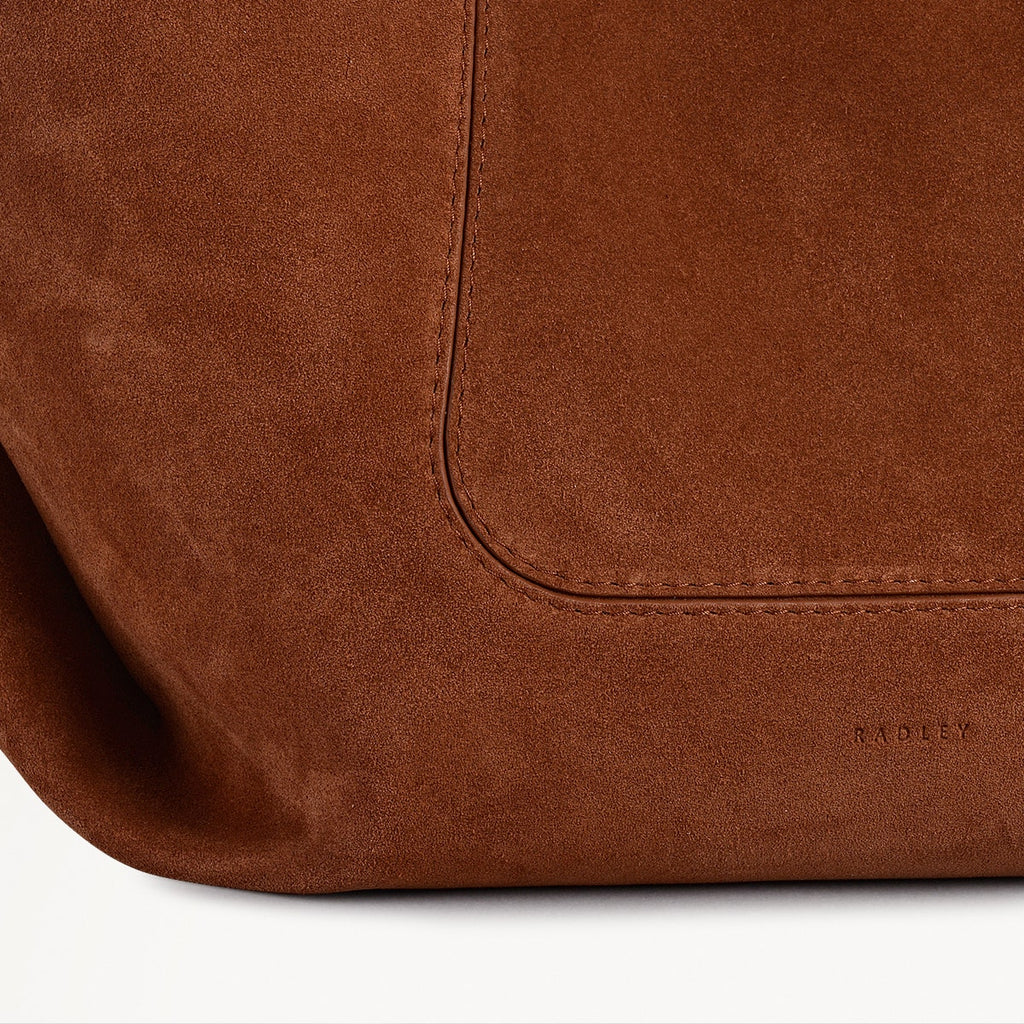 The Compton - Suede - Medium Zip Top Shoulder