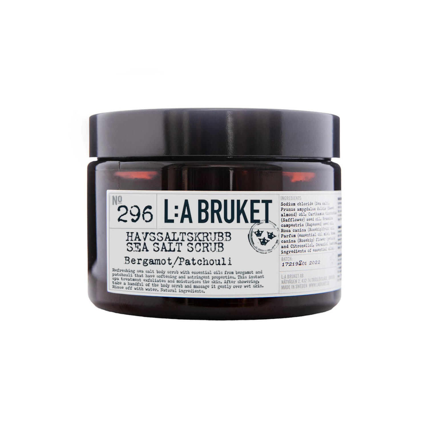 No. 063 Sea Salt Scrub, bergamot/patouli