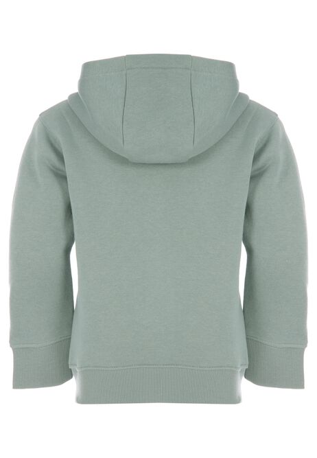 Younger Boys Sage Zip Through Hooded Sweatshirt