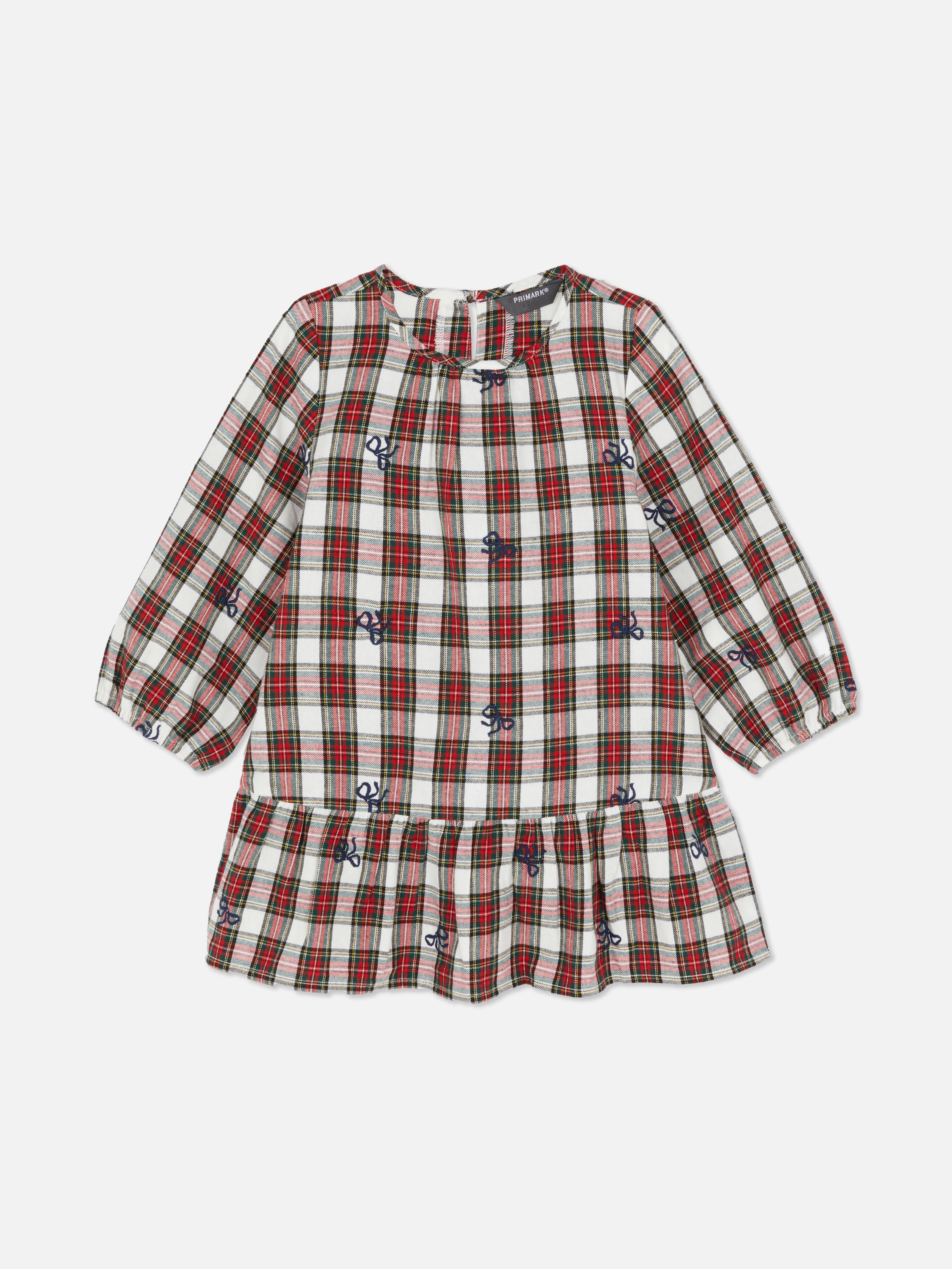 1.5-8yrs | Tartan Long-Sleeve Dress
