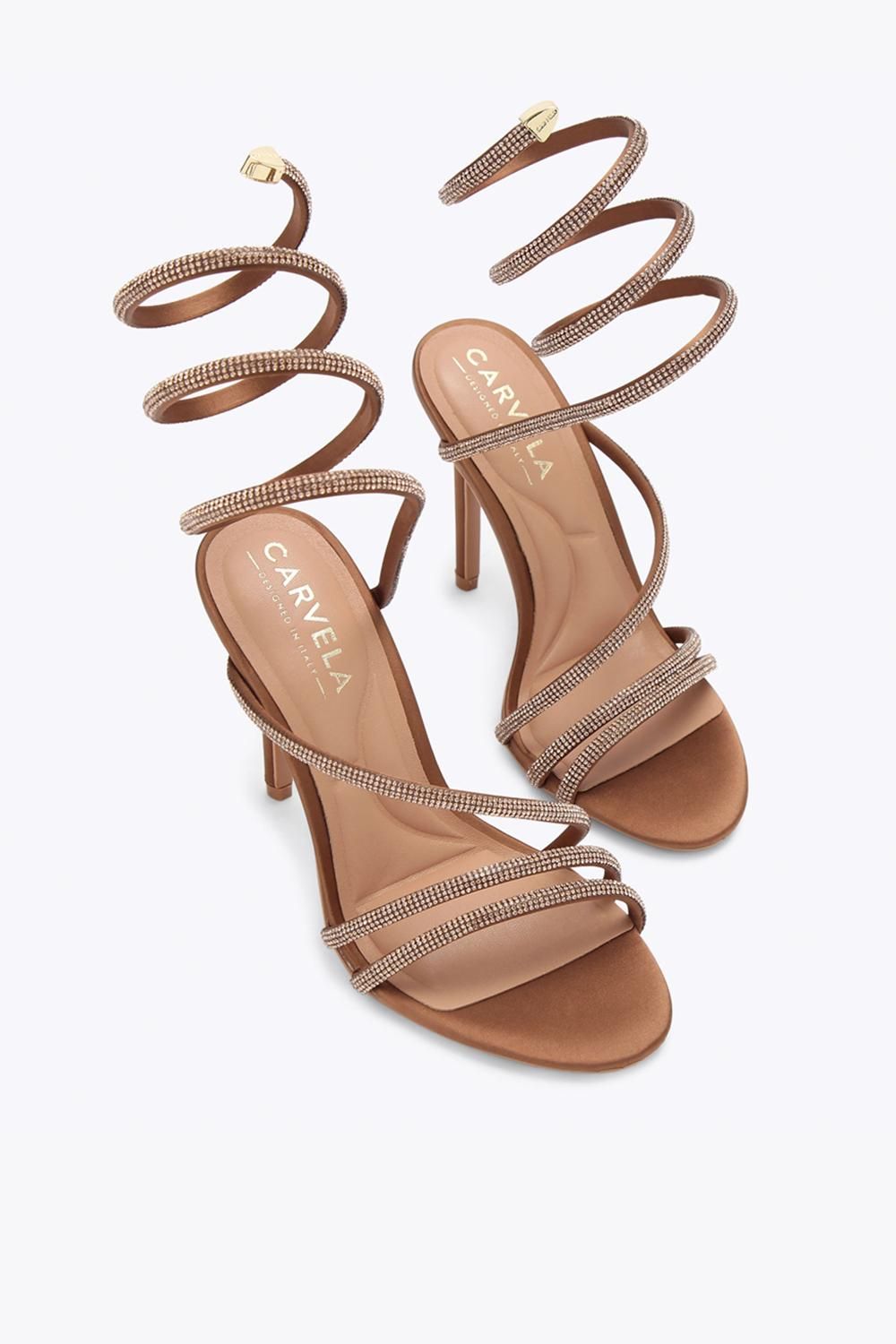 Carvela Spiral 105' Fabric Heels