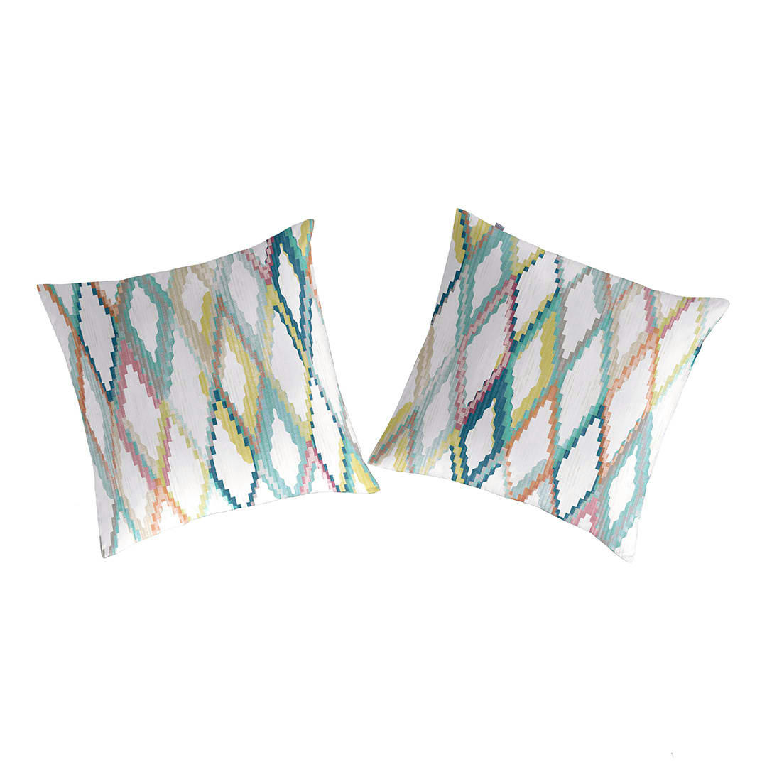 IBOR TO - 2 Taies d'oreiller en coton 65x65 cm multicolore