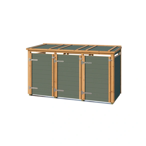 Mülltonnenbox, »Killarney«, LxBxH: 234x96x130 cm, grüngrau