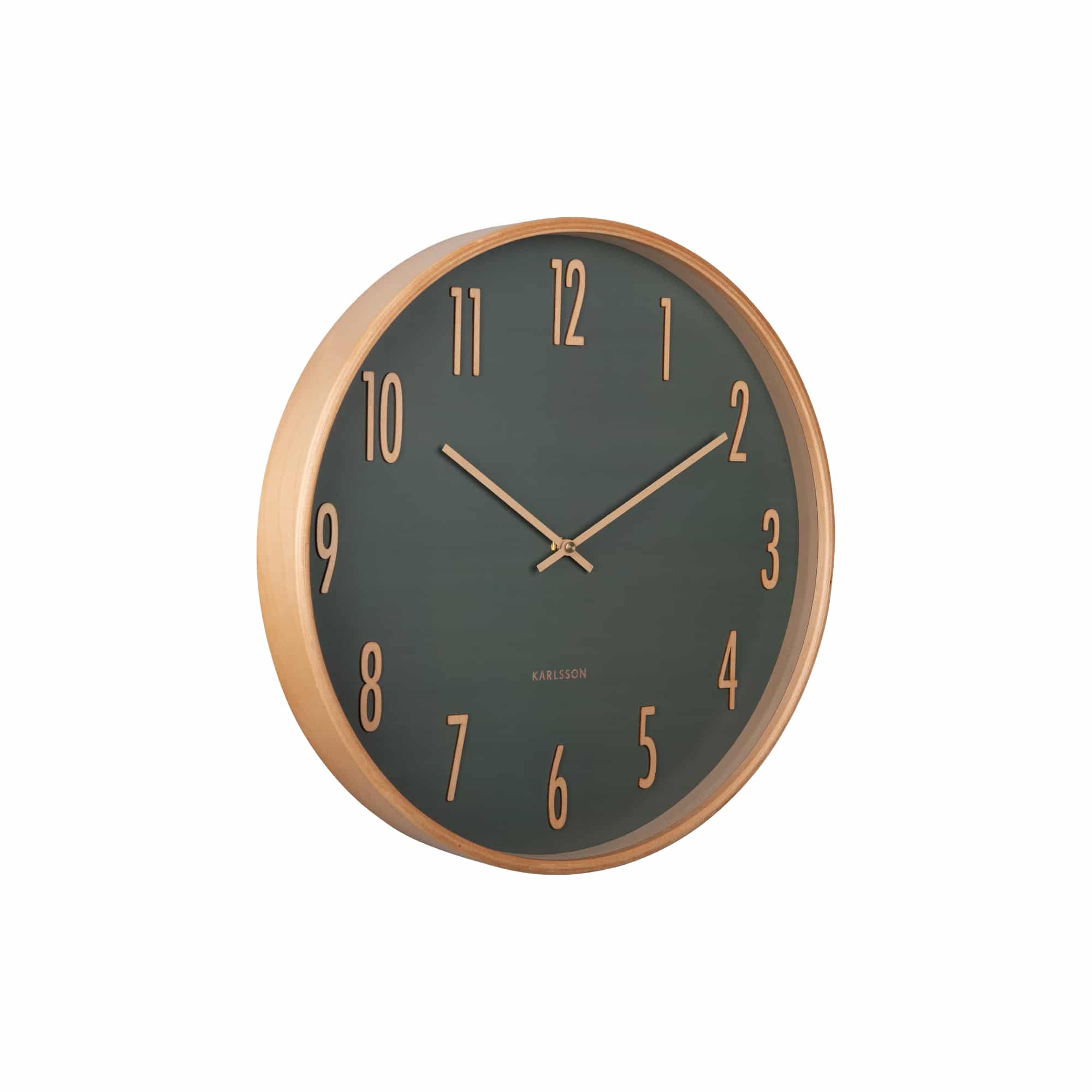 Karlsson wandklok Gracil - groen - Ø40cm