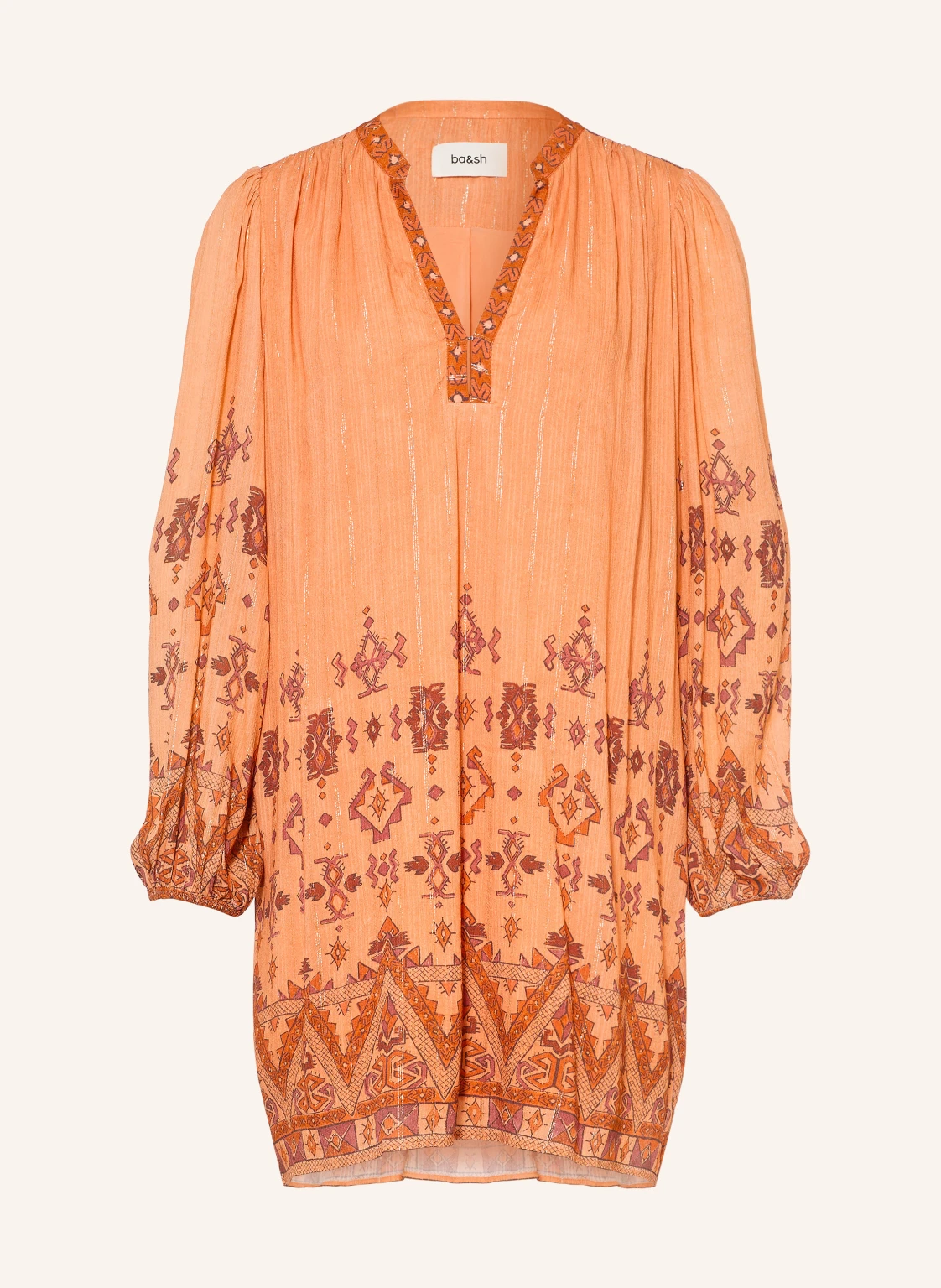 ba&sh Kleid ZOLA mit Glitzergarn