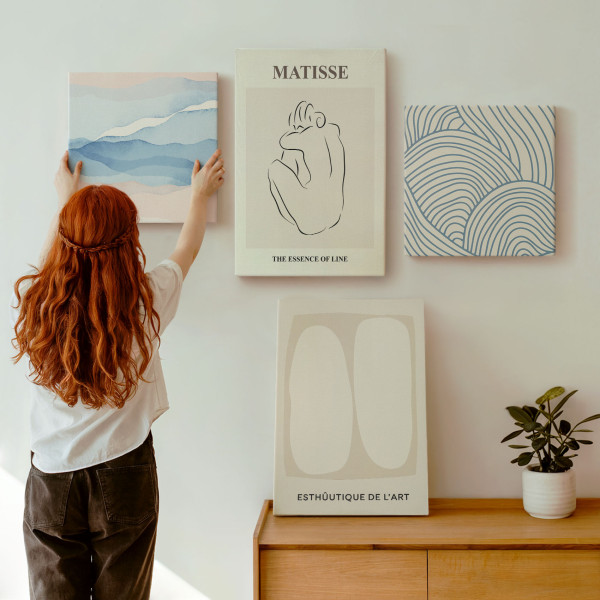 Obraz canvas 4 częściowy Styl Matisse |40x40, 40x60| Wallfluent