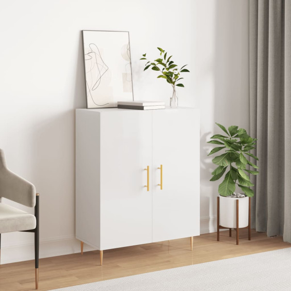 Szafka Biała Połysk 69.5x34x90 cm do Salonu Pokoju Sypialni