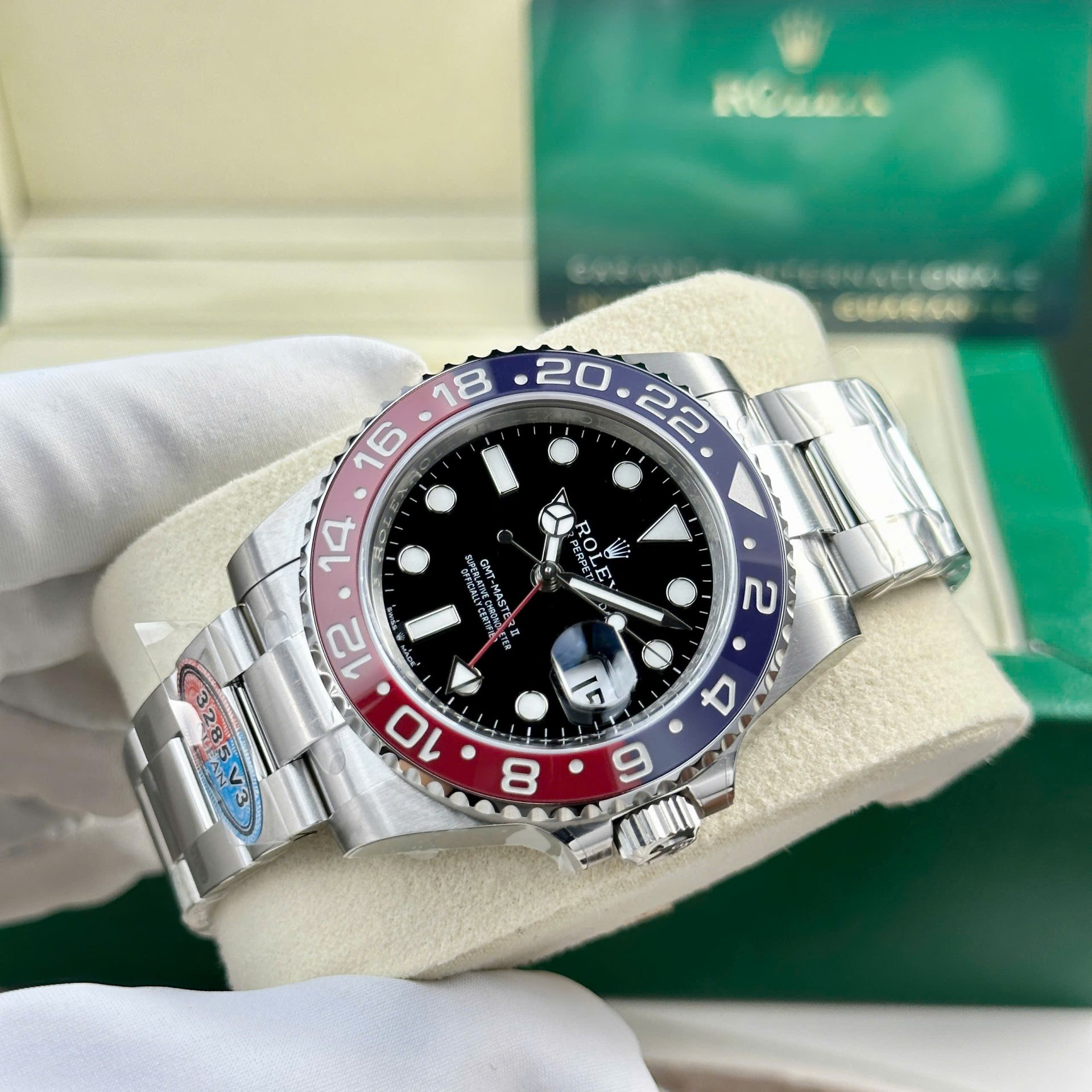 Rolex GMT-Master II 126710BLRO Pepsi 904L Steel Black Dial 40mm Oyster Super Clone