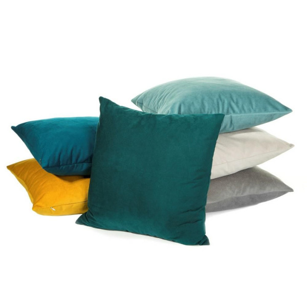 Poszewka 45x45 popielata Milo welurowa