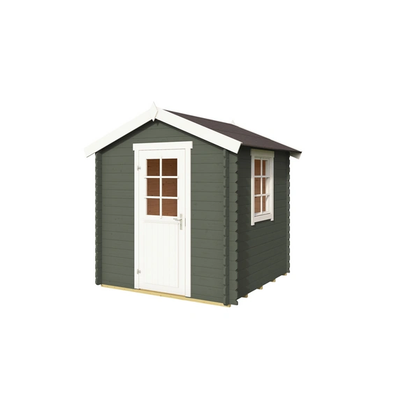 Gartenhaus »Wels«, BxHxT: 231 x 233,7 x 220 cm, grüngrau