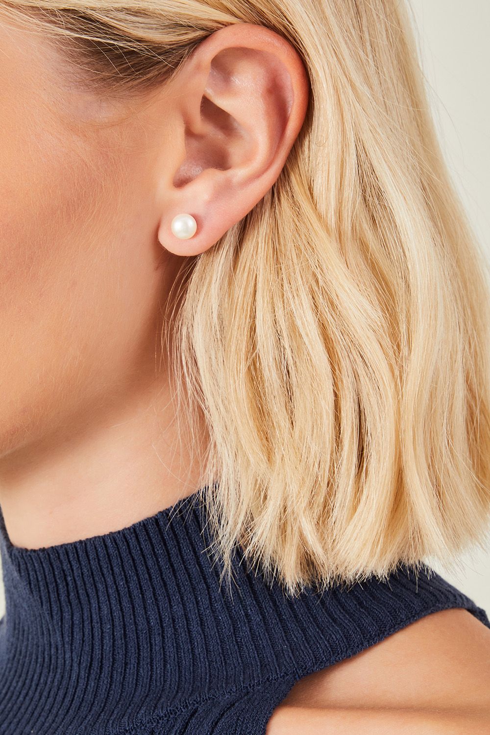 Accessorize Sterling Silver-Plated Freshwater Pearl Studs
